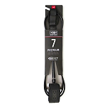 Лиш страховочный для SUP-досок Ocean & earth Premium One-XT lp70xt-black-7 2100x7мм ремешок 50мм с мягкой подкладкой черный