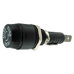 Fultyme rv 590-3024 Круглый Panel Крепление держателя предохранителя Серебристый Black