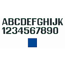 Купить International letterfix 5959014A A Наклейки с буквами Голубой Blue 200 mm  7ft.ru в интернет магазине Семь Футов