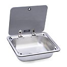 DOMETIC 9600028266 Угловая раковина со стеклянной крышкой / 410 x 335 мм