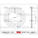 Купить Звезда для мотоцикла ведомая B6893-42 RK Chains 7ft.ru в интернет магазине Семь Футов