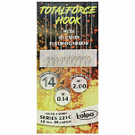 Kolpo 0302016-12 Total Force Fluorocarbon 221C 2 m Колючий Связанный Крючок Silver 12
