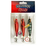 Williamson 14WIFKITK1 Killex 3 Natural S Набор для ловли кальмаров 105 Mm Многоцветный SABL / JURD / GARD