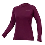 Endura r-e6165au/2 Базовый слой с длинным рукавом BaaBaa Aubergine 30x25x2 XS