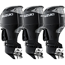 Тройка из 2 моторов Suzuki DF325ATX+ 1 мотор DF325ATXX, черные 3xDF325AT