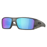 Oakley OO9231-2461-61 поляризованные солнцезащитные очки Heliostat Бесцветный Matte Grey Smoke Prizm Sapphire Polar/CAT3