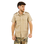 Brandit 4101-3-M Рубашка с коротким рукавом US Бежевый Beige M
