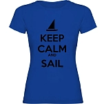 Kruskis 11502241ss090 Футболка с коротким рукавом Keep Calm And Sail Royal Blue 30x25x2