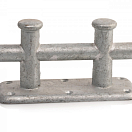 Двойной столбик из оцинкованной стали / Длина: 235 мм