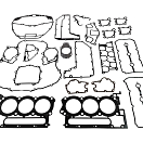 Ремкомплект прокладок блока Suzuki DF350A 1141098841000