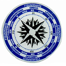 Купить Erregrafica 5252165 Клейкие знаки Compas с  Blue / White 150 mm 7ft.ru в интернет магазине Семь Футов
