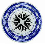Erregrafica 5252165 Клейкие знаки Compas с  Blue / White 150 mm
