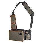 Kinetic G277-035-093 Сумка через плечо Logo  Grey / Orange 30 x 20 x 15 cm