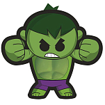 Cerda group 2800001202 Avengers Hulk Игрушки для собак Зеленый Green