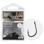 Benzar mix 43463010 Concourse Method Carp Winner Крючки С Одним Глазком Бесцветный Black Nickel 10