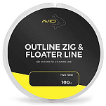 Avid carp A0630009 Outline Zig&Floater Карповая Ловля Золотистый 15 Lbs 