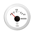 Купить Аналоговый индикатор уровня воды VDO Veratron ViewLine A2C59514192 Ø52мм 8–32В 3–180Ом шкала 0–1/2–1/1 белого цвета 7ft.ru в интернет магазине Семь Футов