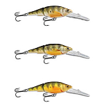 Live target YPJ73D100 Yellow Perch YPJ 73D Плавающий Соединённый Пескарь 73 mm 11g Золотистый Natural / Matte