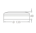 A.a.a. 4000546 4000-4500K 12V Круглый потолок 16 Вел Свет Серебристый White 85 Lumens 