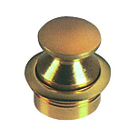 Ручка-кнопка с кольцом из полированной латуни 34x23,5 мм толщина стенки до 23 мм, Osculati 38.181.07