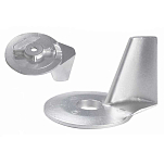 Tecnoseal 2626325 F25-50 цинковый ребристый анод  Silver 116 x 83 mm 