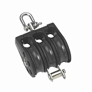 Купить Barton marine 66699 T1 Тройной поворотный шкив с опорой Серебристый Black 7ft.ru в интернет магазине Семь Футов