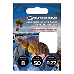 Garbolino GOMAL0740-L20H12 Especial Pellet Carp Связанный Крючок Без Зазубрин Grey 12