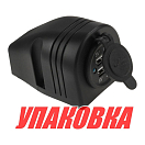 Разъем USB 5В 3.1А для крепления на приборную панель, чёрный (упаковка из 50 шт.) AAA AES1118SU313_pkg_50