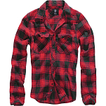 Brandit 4002-41-7XL Рубашка с длинным рукавом Check Черный Red / Black 7XL