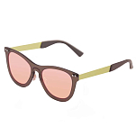 Ocean sunglasses 24.21 Солнцезащитные очки Florencia Pink Mirror Transparent Brown / Gold Temple/CAT2