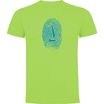 Kruskis CA65500428S198 Футболка с коротким рукавом Sailor Fingerprint Зеленый Light Green XL