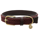 Kentucky 42517-17-58 Плетеный Nylon Воротник Коричневый Bordeaux 50-60 cm
