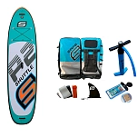 Safe waterman hz500.002 Надувной комплект для падлбординга Shuttle P2 11´6´´ Turquoise 90x55x23 350.5 cm