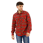 Brandit 4002-47-5XL Рубашка с длинным рукавом Check Красный Tartan 5XL
