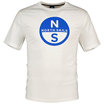 North sails 692972-0101-XL Футболка с коротким рукавом Basic Белая White XL