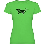 Kruskis 11502280lk210 Женская футболка с коротким рукавом Whale Tribal Light Green 30x25x2