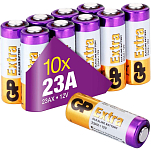 Gp batteries GD105 23A 12V-Mn21 Кнопка Батарея 10 единицы Золотистый Multicolor