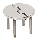 A.a.a. 4949340 83x65x4 mm Перевернутая петля из нержавеющей стали с болтами Prisioner Серебристый Silver