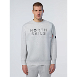 North sails 691229-0926-XS Свитер Свитер Interlock Серый Grey Melange XS