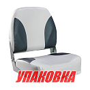Кресло мягкое складное Classic, обивка винил, цвет серый/черный (упаковка из 10 шт.) Marine Rocket 75102GC-MR_pkg_10