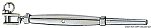 Талреп с неподвижной вилкой и наконечником для обжима на тросе 10 мм 862 кг, Osculati 07.191.10
