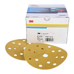 3M 448188 Hookit 255 P500 15T Шлифовальный диск 100 единицы Бесцветный Green 150 mm
