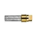 Купить Цинковый анод Tecnoseal 02002T Ø19x54мм стержневой с латунной заглушкой для двигателей General Motors 7ft.ru в интернет магазине Семь Футов