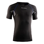 Lurbel 00B2.236M.0304.L Базовый слой с коротким рукавом Cristallo Черный Charcoal Grey / Royal Blue L