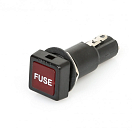 Встраиваемый держатель предохранителя 6 x 32 / квадрат.