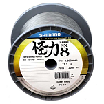 Shimano fishing 59WPLM98S3A Kairiki 8 3000 M Линия Серый  Steel Grey 0.100 mm 