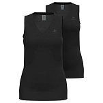 Odlo 141361-15000-xl базовый слой без рукавов Active F-Dry Light Eco Sports 2 Единицы Black 30x25x2