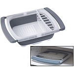 Progressive industries 723-cdd20gy Складная сушилка для посуды Grey / White 8x31x45 41.91-67.94 cm
