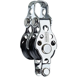 Harken 407 Double Air Block 16 Mm Шкив с поддержкой Серебристый Silver / Black