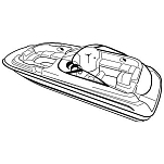 Carver industries 500-95123S11 DBW-23 Крышка лодки Серебристый Grey